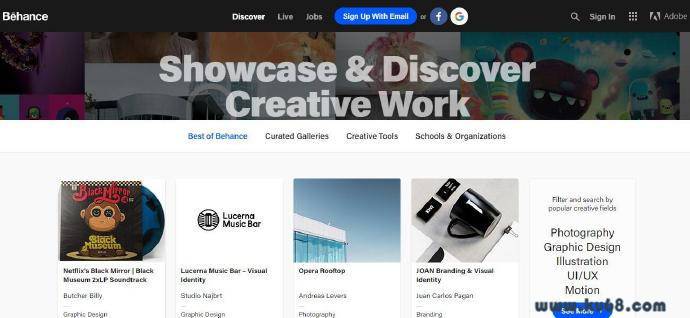 Behance官网：世界著名的设计社区