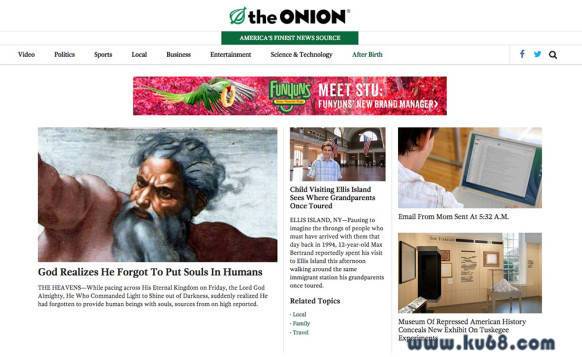 洋葱报The Onion：美国最好的新闻来源