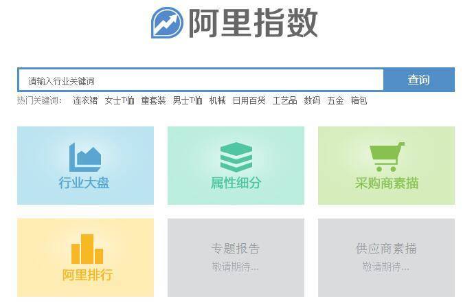 阿里指数：权威专业的行业价格、供应、采购趋势分析