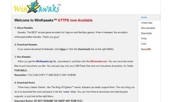 WinKawaks：WinKawaks模拟器的官方网站