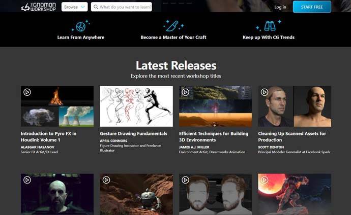 The Gnomon Workshop：国外知名CG 设计教程网站